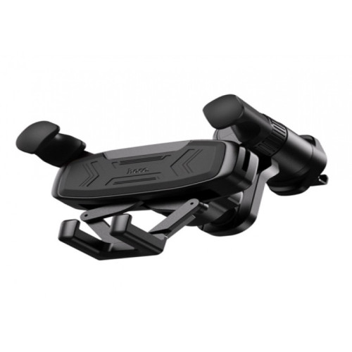 Автотримач для телефону затискач під вагою HOCO H66 Black