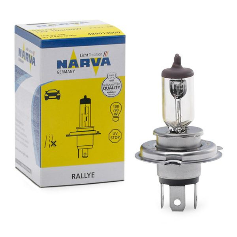 Лампа 12V H4 100/90W P43t Rallye "Narva" (1шт) (48901)