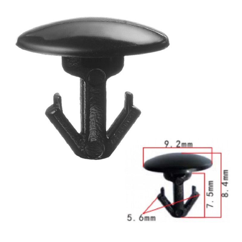 Кліпси C1145 ущільнювача NISSAN, SUZUKI, FORD (BP4K58762, BP4K-58-762, 10700) (уп. 100шт.) Кліпси C1145 ущільнювача NISSAN, SUZUKI, FORD (BP4K58762, BP4K-58-762, 10700) (уп. 100шт.)