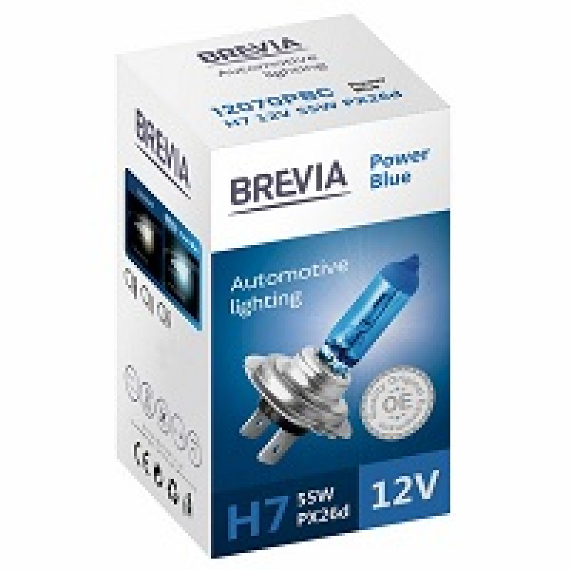 Лампа 12V H7 55W 4200K Power Blue "Brevia" (1шт) (12070PBC) (10шт/уп) Лампа 12V H7 55W 4200K Power Blue "Brevia" (1шт) (12070PBC) (10шт/уп)