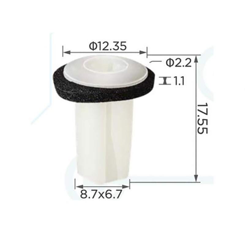 Кліпси C0381 обшивка HONDA,ACURA(90670-SG0-003,90670SG0003,91626-SH3-003,91626SH3003,14304) (уп.100ш