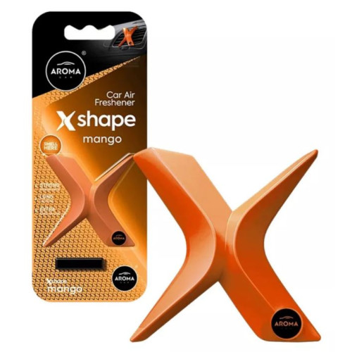 Освіжувач полімер на обдув 10g - "Aroma" - X SHAPE - Mango (Манго) 10899