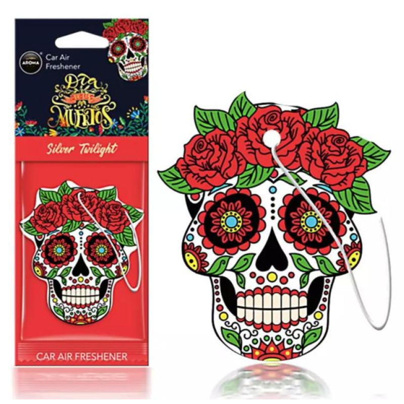 Освіжувач сухий лист - "Aroma" - Dia De Los Muertos - Silver Tatoo 83118 Освіжувач сухий лист - "Aroma" - Dia De Los Muertos - Silver Tatoo 83118