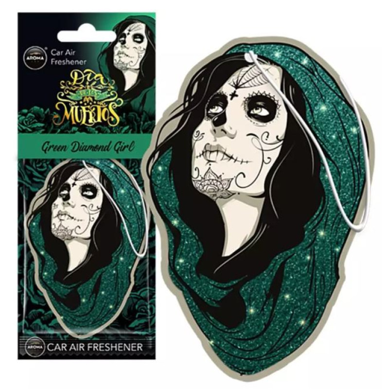 Освіжувач сухий лист - "Aroma" - Dia De Los Muertos - Green Diamond Girl 83279 Освіжувач сухий лист - "Aroma" - Dia De Los Muertos - Green Diamond Girl 83279