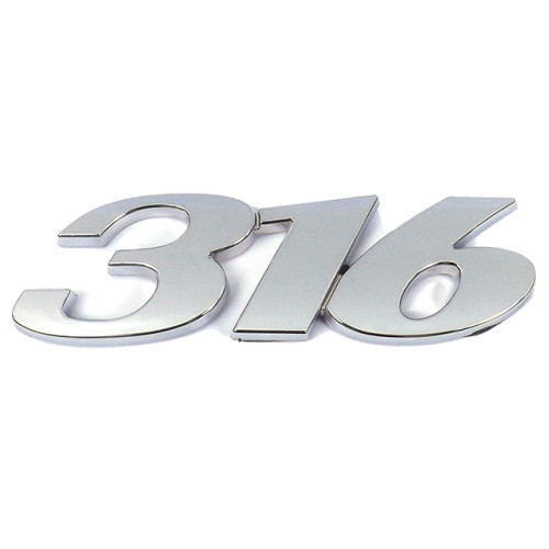 Емблема - напис "316" скотч 85x26 мм 2004-2011