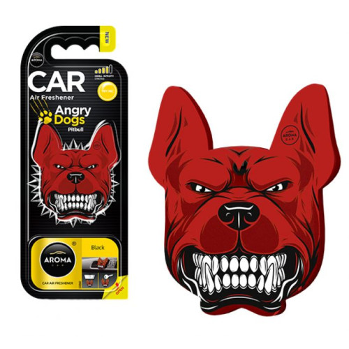 Освіжувач полімер на обдув - "Aroma" - Angry Dogs - Black (Блек) 83185