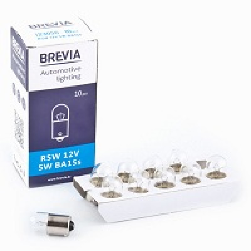 Лампа 12V (цок.BA15s) R 5W "Brevia" (12305C) (уп.10шт) (200 шт/ящ)