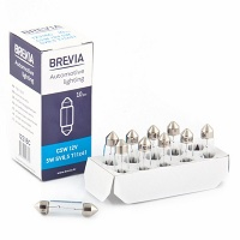 Лампа 12V (C 5W) (41mm) "Brevia" (12316C) (уп.10шт) (200 шт/ящ)