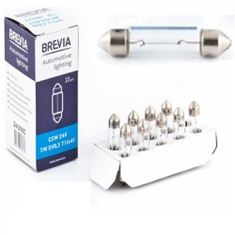 Лампа 24V (C 5W) (41mm) "Brevia" (24316C) (уп.10шт) (200 шт/ящ)