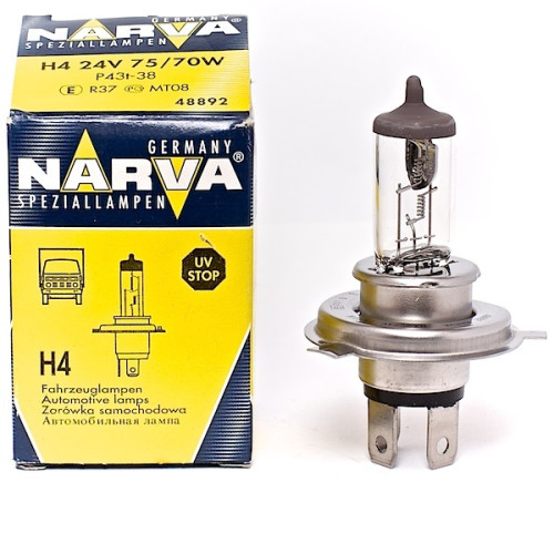 Лампа 24V H4 75/70W Standart "Narva" (1шт) (48892)
