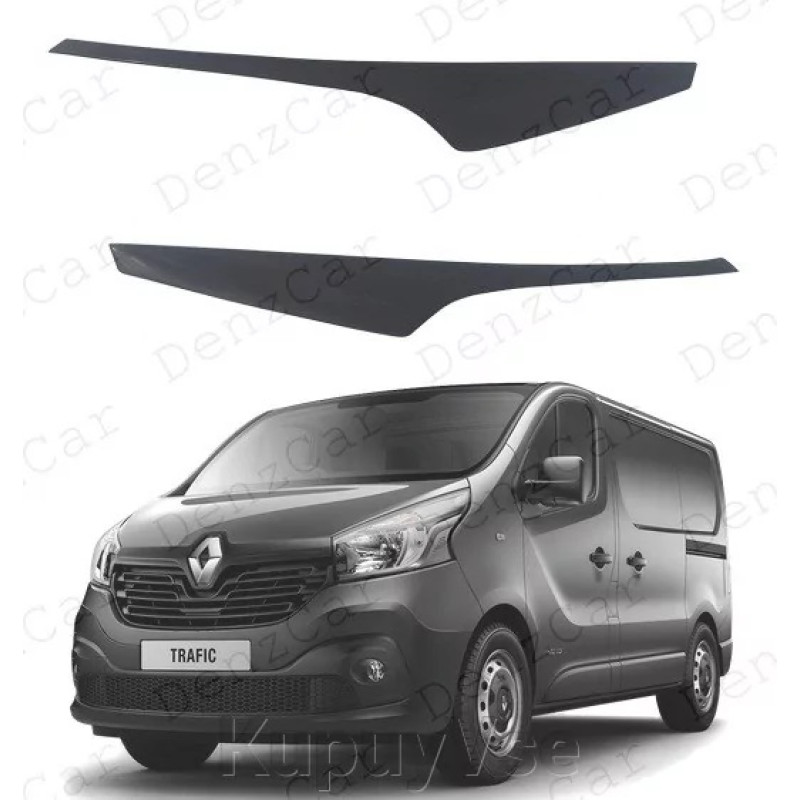 Вії фар Renault Trafic III 2014 Декоративні накладки на фари "AV-Tuning" Вії фар Renault Trafic III 2014 Декоративні накладки на фари "AV-Tuning"
