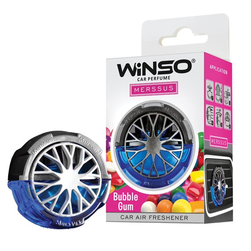 Освіжувач рідкий на обдув 18ml - "Winso" - Merssus - Bubble Gum (Жуйка) 534420 (12шт/ящ)
