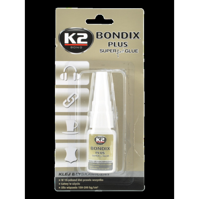 Супер клей універс. 10g "K2" B101 Bond Bondix Plus/пляшечка, надміцний (12шт/уп) Супер клей універс. 10g "K2" B101 Bond Bondix Plus/пляшечка, надміцний (12шт/уп)