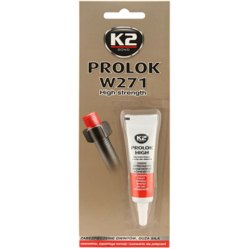 Фіксатор різьбових з'єднань Red  6ml "K2" W271 Prolok High Strength (12шт/уп)