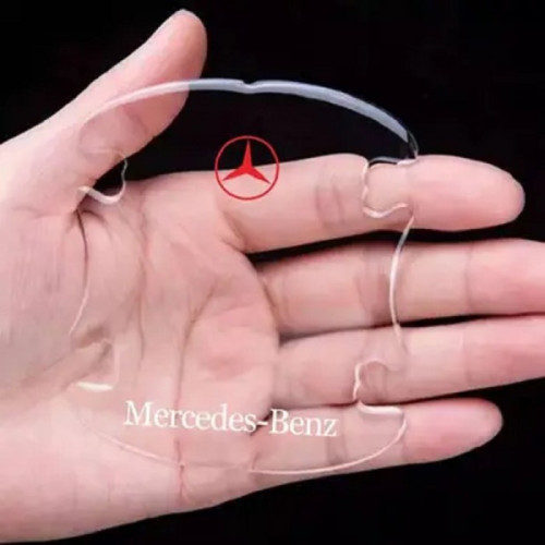 Захисні прозорі накладки під/на ручки дверей авто від подряпин Mercedes силіконова (8шт)