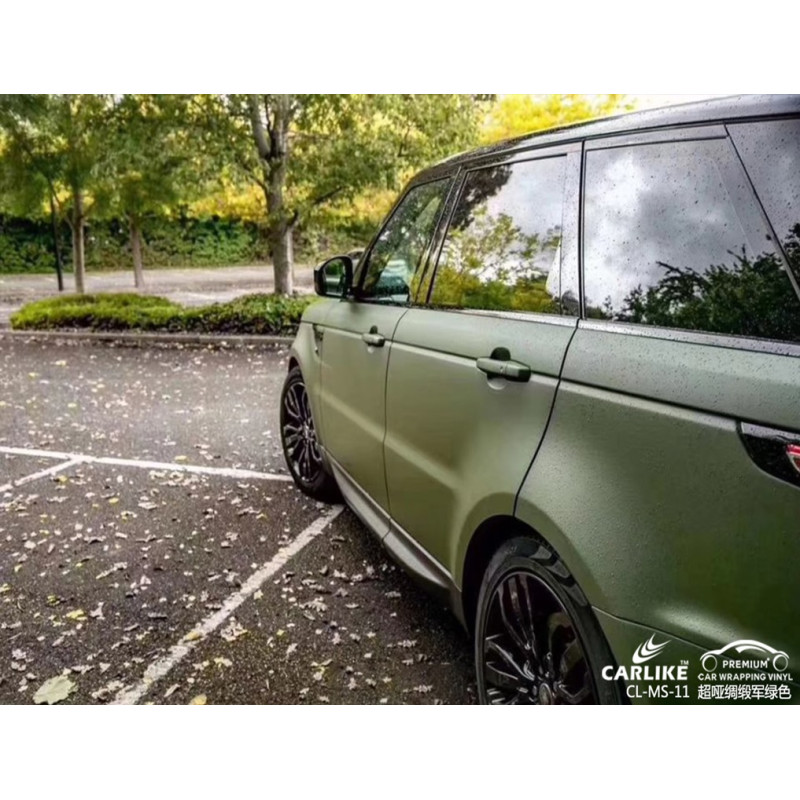 Плівка вінілова ПВХ super matte satin army green (бухта 1.52*17м) 160мікрон CL-MS-11