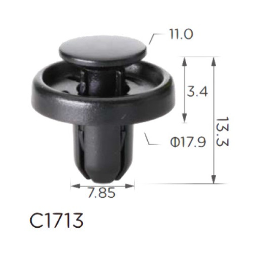Кліпси C1713 розпірні SUBARU, TOYOTA, LEXUS (909140065, SU00302989, SU003-02989, 11355) (100шт) Кліпси C1713 розпірні SUBARU, TOYOTA, LEXUS (909140065, SU00302989, SU003-02989, 11355) (100шт)
