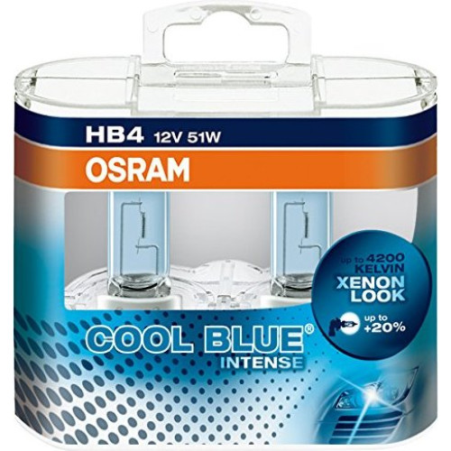 Лампа 12V HB4 51W 4200K +20% Cool Blue "Osram" (Box-2шт) (9006 CBI-BOX) (синя уп)