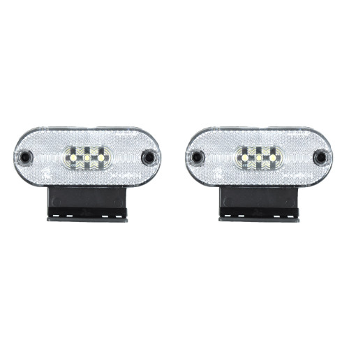 Габарит - білий - 110х40мм - 12/24V Led 3 діода - "FR-181" - К-471 (2шт)