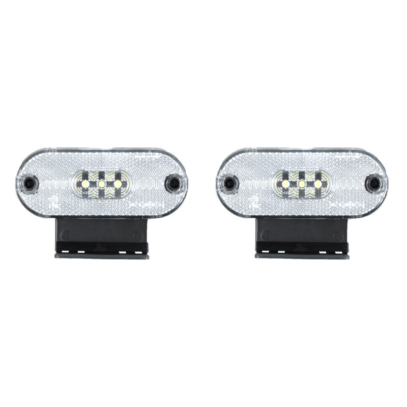 Габарит - білий - 110х40мм - 12/24V Led 3 діода - "FR-181" - К-471 (2шт)