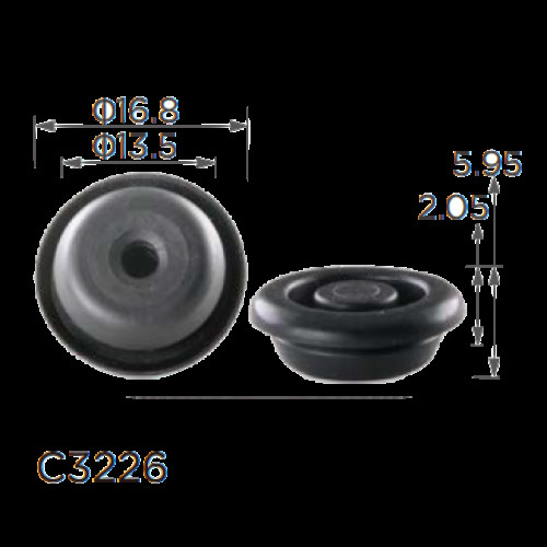Заглушки C3226 NISSAN (01658-01361, 0165801361, 13126) ( уп. 100 шт.)