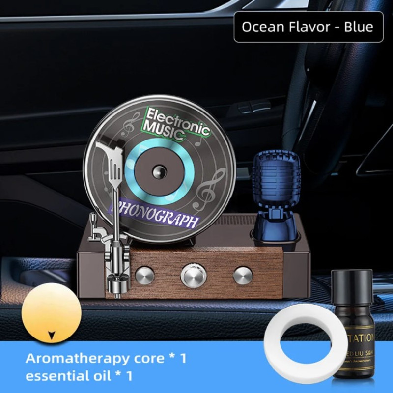 Ароматизатор на сонячній панелі Грамофон "Electronic Music" (Ocean) Ароматизатор на сонячній панелі Грамофон "Electronic Music" (Ocean)