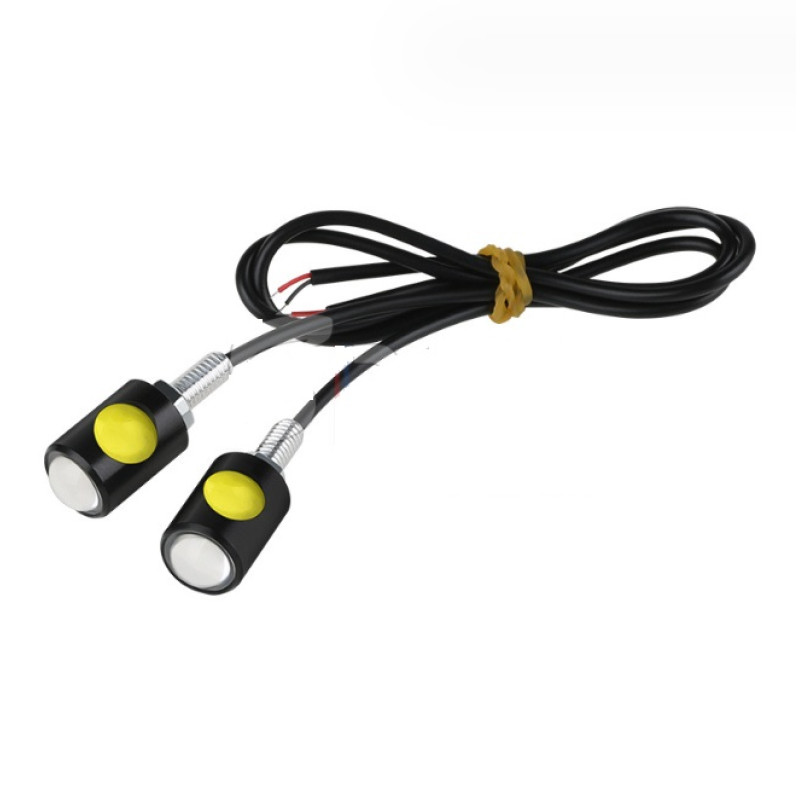 DRL Орлине око врізні LED D=15mm-COB-2smd 12V Білий (2шт) DRL Орлине око врізні LED D=15mm-COB-2smd 12V Білий (2шт)