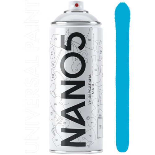 Фарба блакитна 400ml "Nano5" N05015 (12шт/уп)