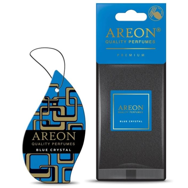 Освіжувач сухий лист - "Areon" - Premium - Blue Crystal (Блакитний кристал) 