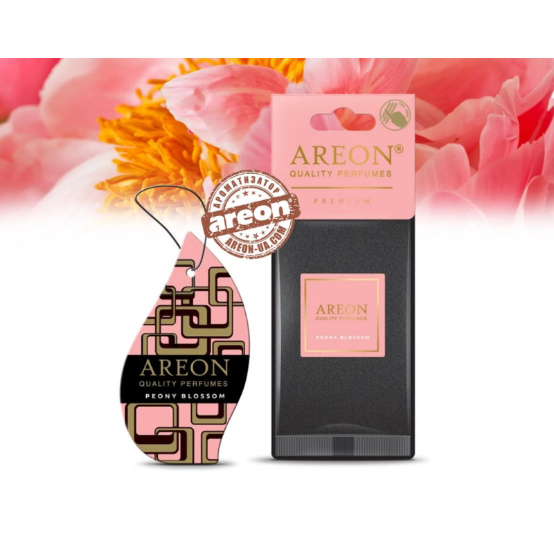 Освіжувач сухий лист - "Areon" - Premium - Peony Blossom (Цвіт півонії) 