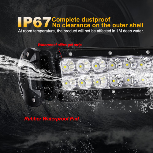 Фара-LED Балка  910 * 107 * 73mm 234W (3W * 78) 10-30V COMBO D2 Black