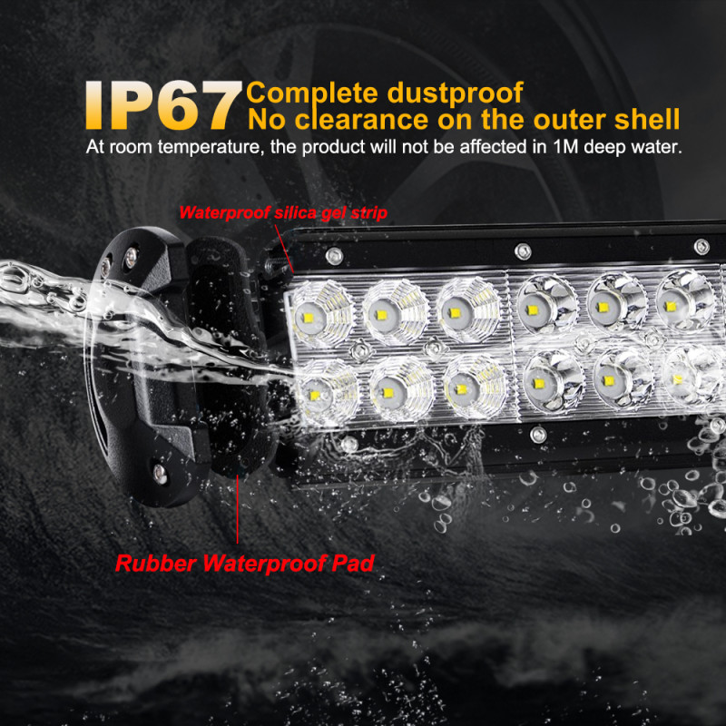 Фара-LED Балка  705*107*73мм 180W (3W*60) 10-30V COMBO D2 Black