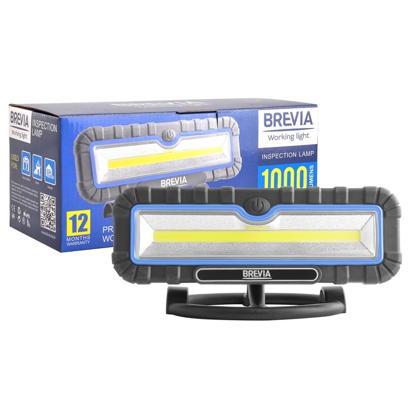 Переноска інспекційна Профі 10W COB/1000 lm, АКБ-4000mAh, 260x115 мм/магніт/ Brevia №11510 Переноска інспекційна Профі 10W COB/1000 lm, АКБ-4000mAh, 260x115 мм/магніт/ Brevia №11510