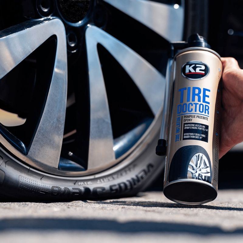 Вулканізатор шин спрей 500ml "K2" Tire Doctor B311 (до 14 радіус - 1,76 атмосфер) Вулканізатор шин спрей 500ml "K2" Tire Doctor B311 (до 14 радіус - 1,76 атмосфер)