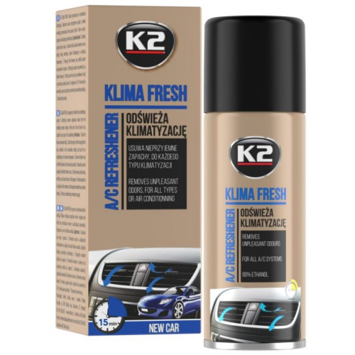 Очищувач автокондиціонера спрей  150ml "K2" Klima Fresh Нова машина K222NC