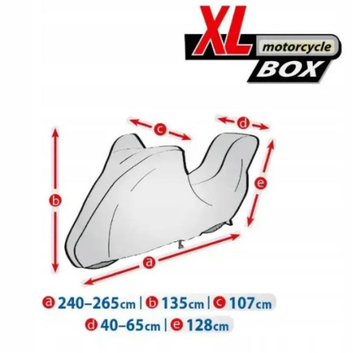 Тент на мотоцикл 240-265х135х107 см (XL Box) Basic Garage "KEGEL" 5-4177-248-3020