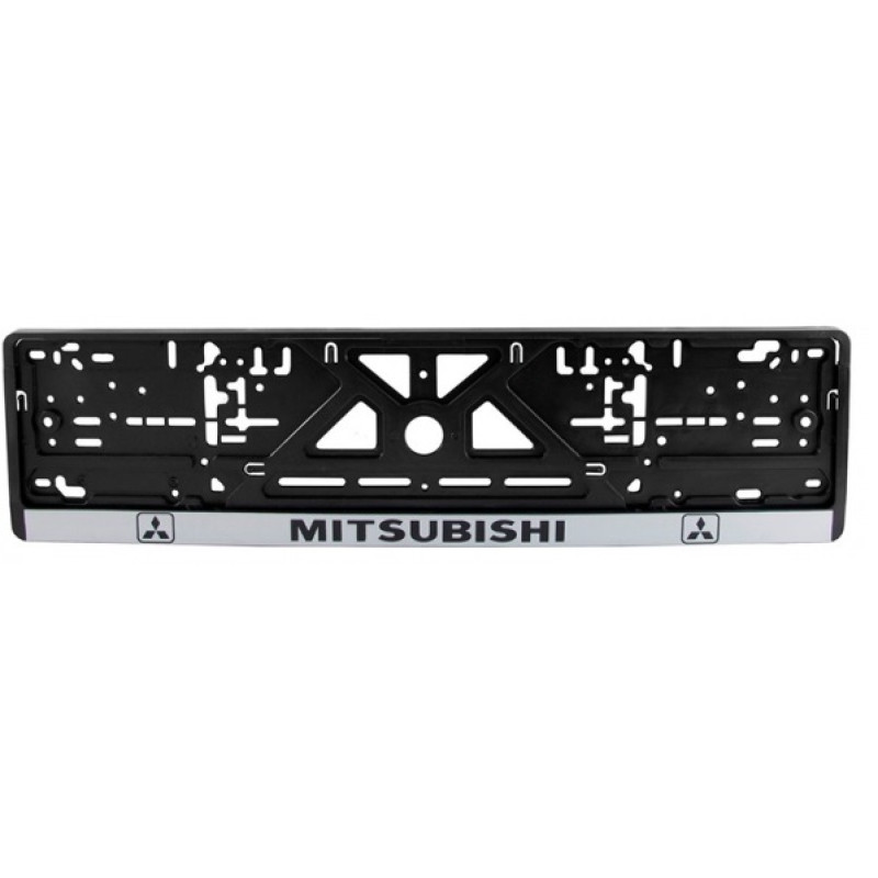 Рамка номера MITSUBISHI "книжка" із сірою смугою Рамка номера MITSUBISHI "книжка" із сірою смугою