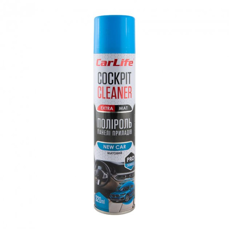 Поліроль торпеди спрей 320ml "Carlife" EXTRA MAT Нова машина CF344 (24шт/уп) Поліроль торпеди спрей 320ml "Carlife" EXTRA MAT Нова машина CF344 (24шт/уп)