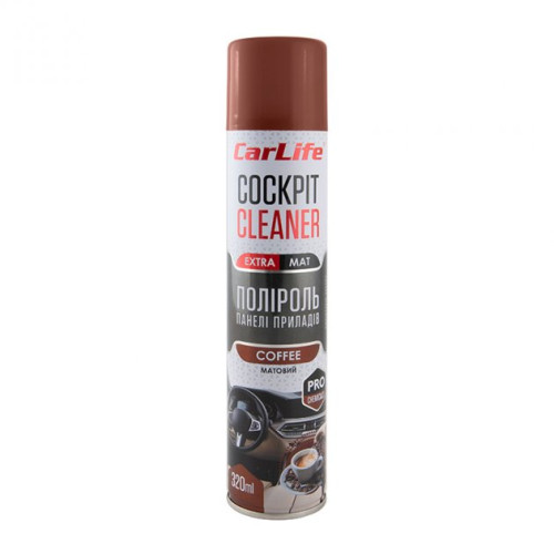 Поліроль торпеди спрей 320ml "Carlife" EXTRA MAT Кава CF346 (24шт/уп)