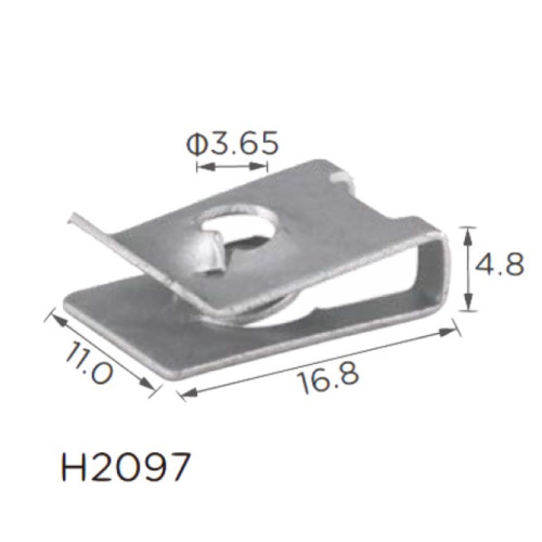 Скоба H2097 під гвинт L-16,8x11 D=3,65 BMW (07129904150) ( уп. 100 шт.)