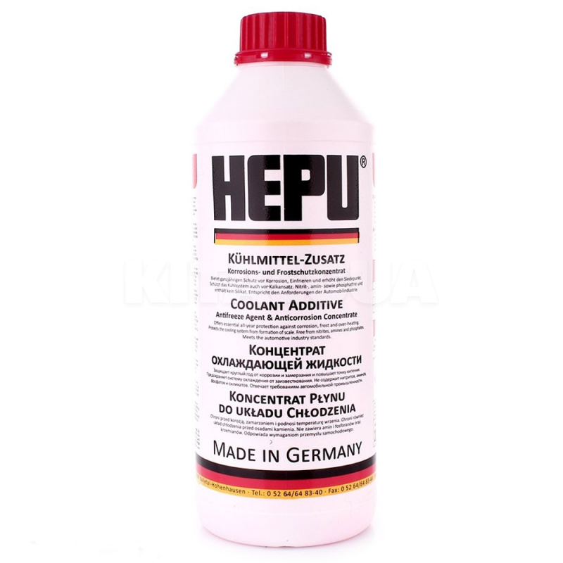 Антифриз (Концентрат -80) 1.5kg Червоний "HEPU" G12 P999 - G12 (12шт/ящ)