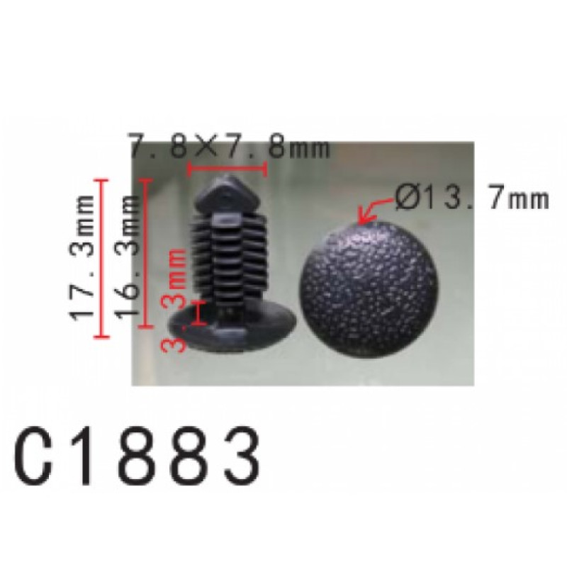 Кліпси C1883 солон/кузов/багажник OPEL, GM, CITROEN, PEUGEOT (2346824, 90283614, 10350) (уп.100шт) Кліпси C1883 солон/кузов/багажник OPEL, GM, CITROEN, PEUGEOT (2346824, 90283614, 10350) (уп.100шт)
