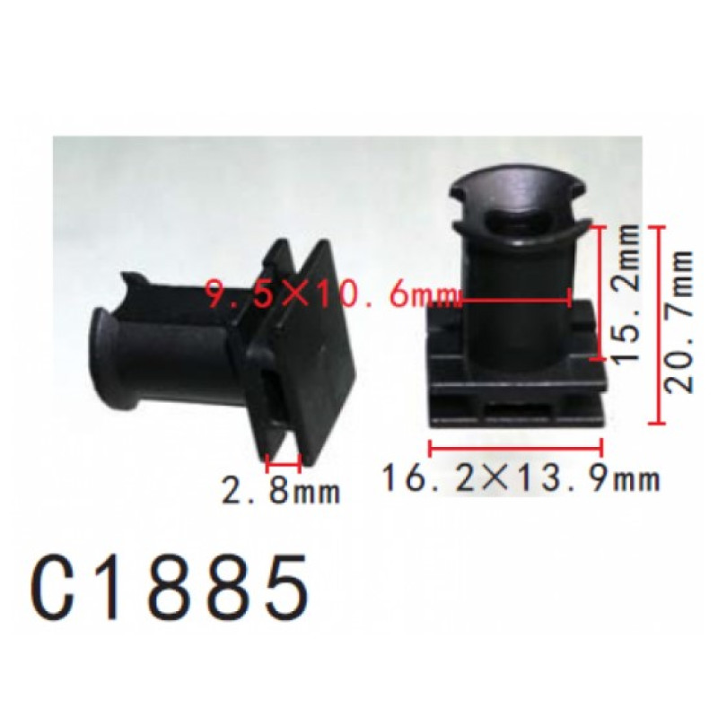 Кліпси C1885  молдингу порогів VW, AUDI, SEAT, SKODA (6Q0853147, 6Q0.853.147, 12461) ( уп. 100 шт.)