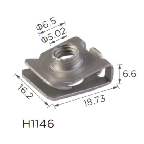 Скоба H1146 під гвинт L-19x16 D=6 TOYOTA (90179-06127, 9017906127, 16481) ( уп. 100 шт.)