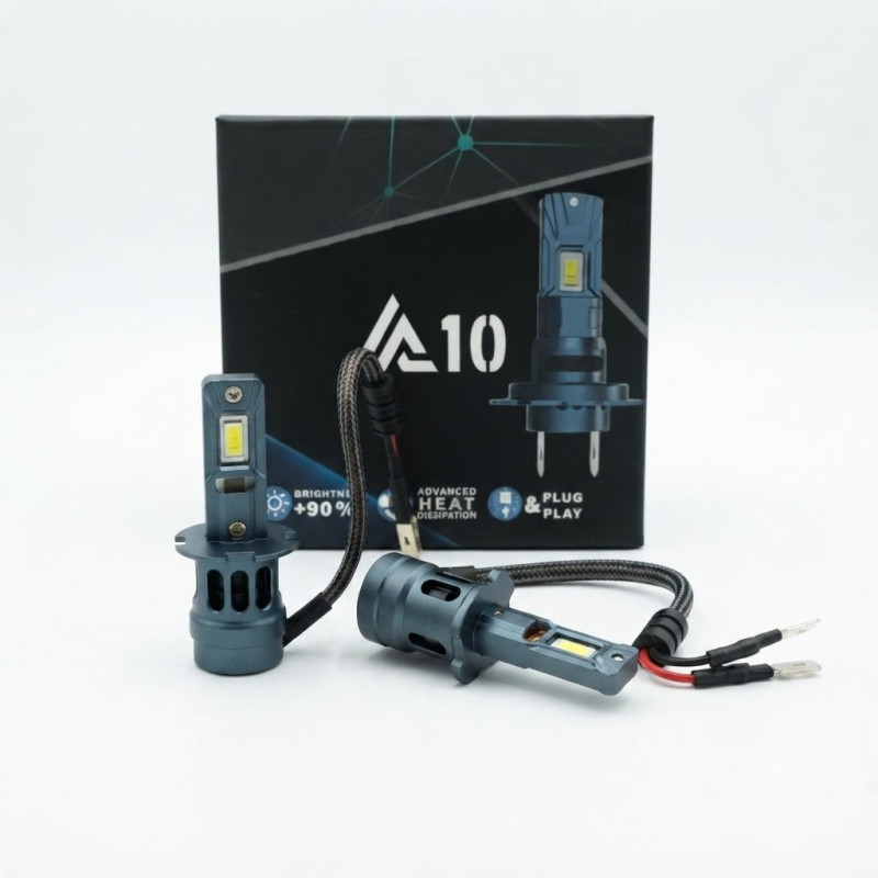 Лампа LED H3 радіатор+кулер  40w/4500lm  3570 Chip 6000K / IP68 / 9-30v "A10"