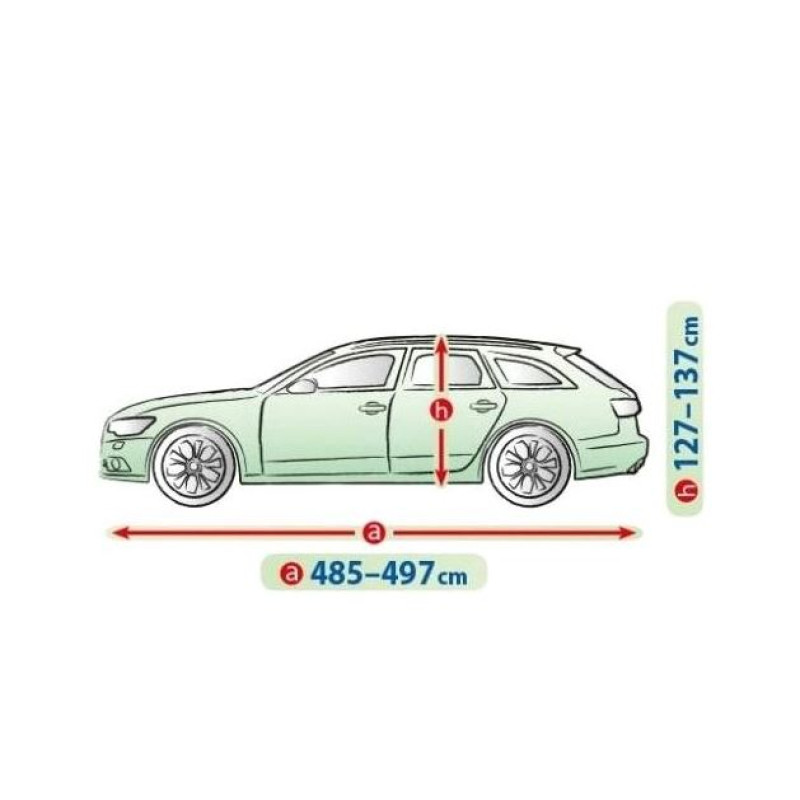 Тент Хетчбек 495х148x137 см (XXL) Perfect Garage Kombi "KEGEL" "5-4630-249-4030"