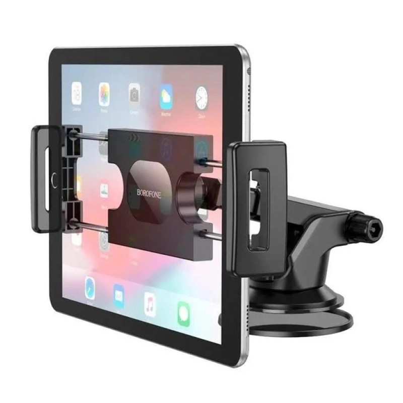 Автотримач для планшета на присосці BOROFONE BH100 Airy tablet 4.7-12.9 дюйма (120-250mm) Чорний Автотримач для планшета на присосці BOROFONE BH100 Airy tablet 4.7-12.9 дюйма (120-250mm) Чорний