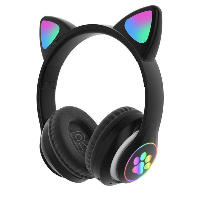 Навушники VZV-23M CAT бездротові bluetooth навушники з підтримкою tf карт BT V5.0 (Чорний)