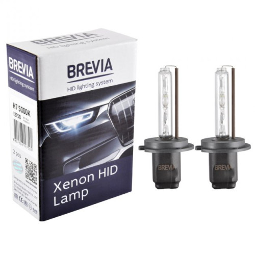 Лампа Ксенон H7 5000K 35W "Brevia" 12750 (2шт)