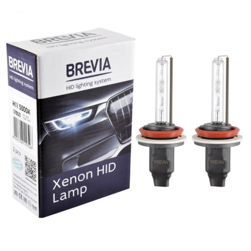 Лампа Ксенон Н11 5000K "Brevia" 12950 (2шт) / підходить на Н8,9